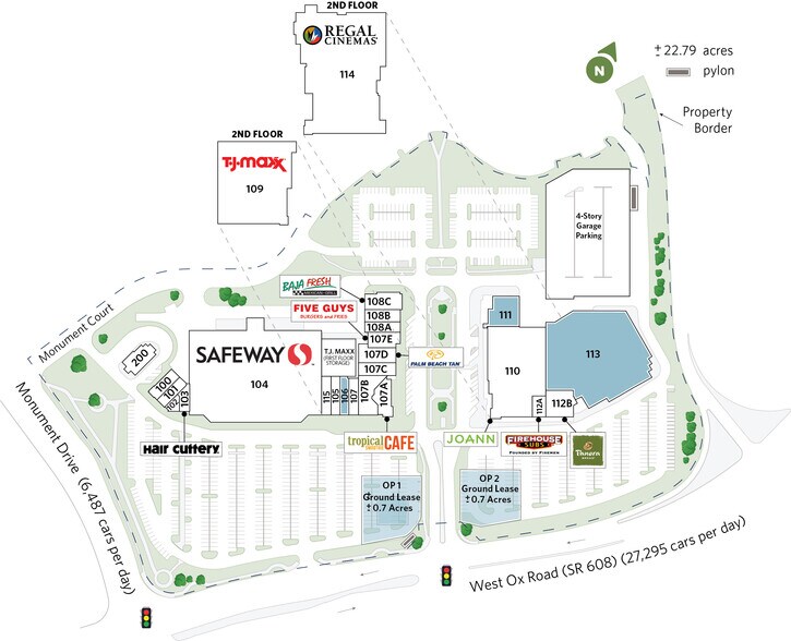 12100-12220 W Fairfax Towne Center, Fairfax, VA à louer - Plan de site - Image 2 de 13