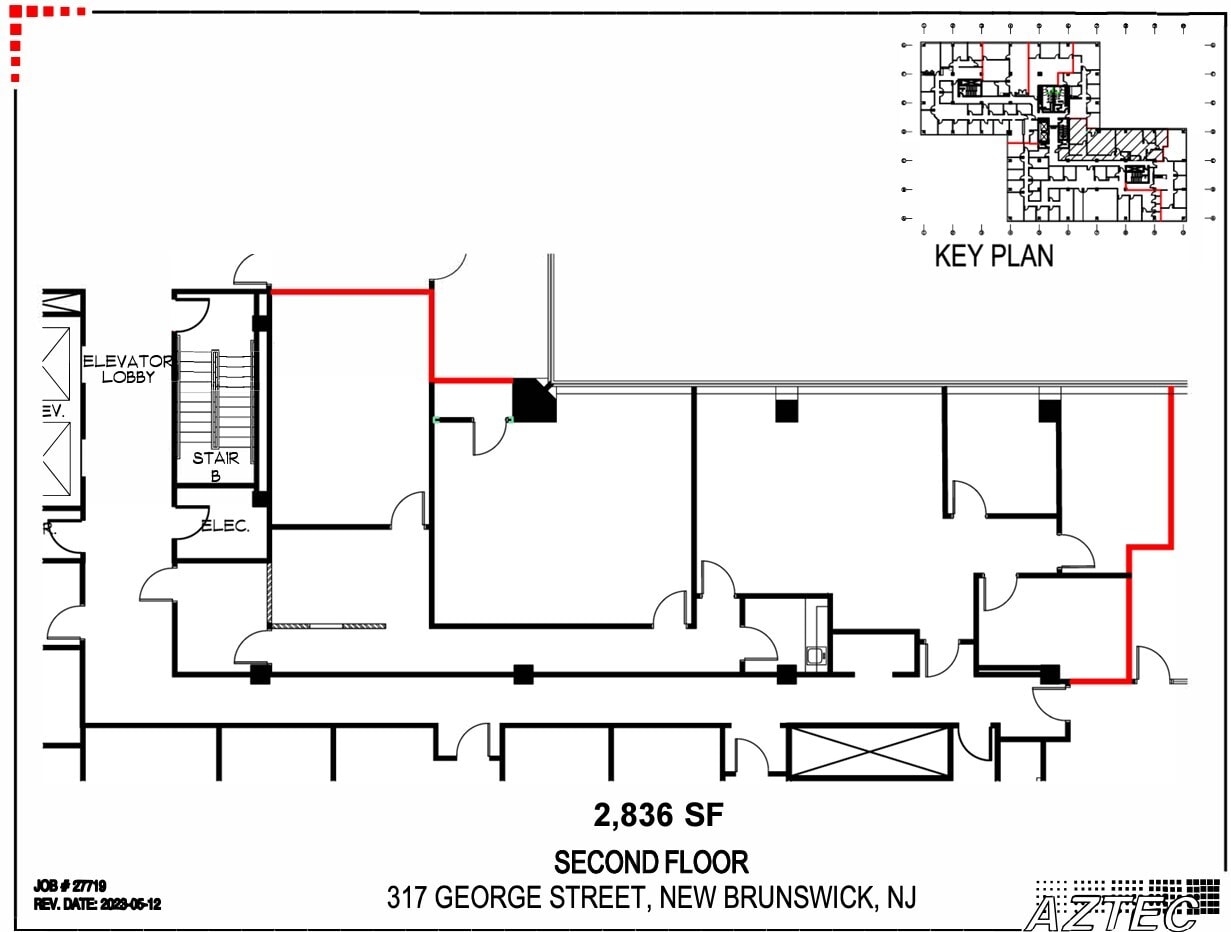 303 George St, New Brunswick, NJ à louer Plan d’étage- Image 1 de 1