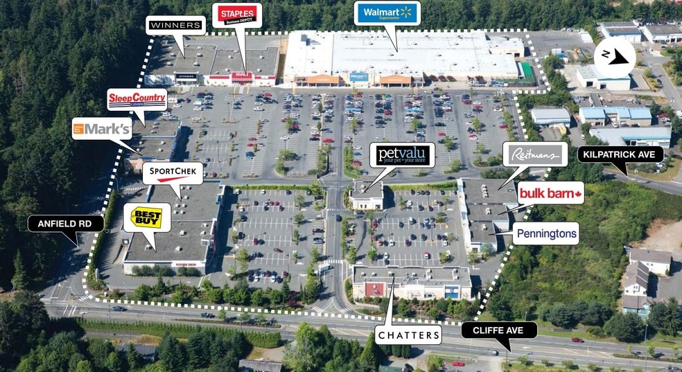 3199 Cliffe Ave, Courtenay, BC for sale - Aerial - Image 1 of 1