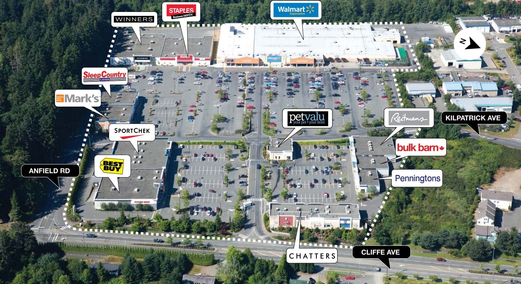 3199 Cliffe Ave, Courtenay, BC à vendre Aérien- Image 1 de 1