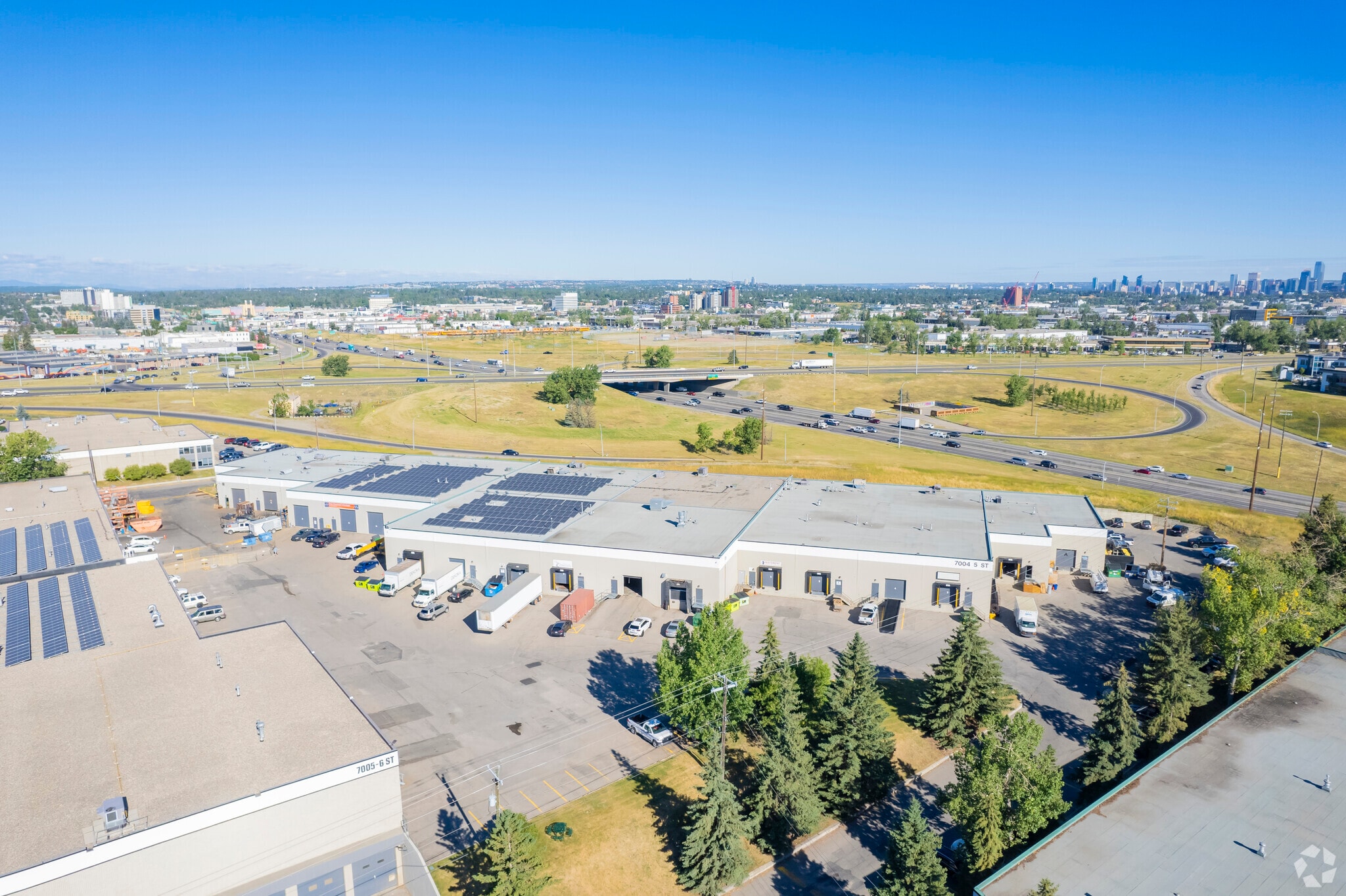 7004 5th St SE, Calgary, AB for lease Aerial- Image 1 of 2