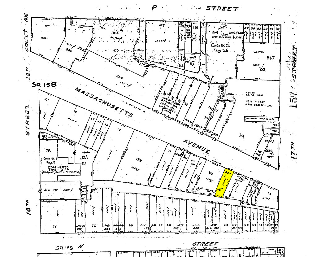 1720 Massachusetts Ave NW, Washington, DC à vendre Plan cadastral- Image 1 de 1