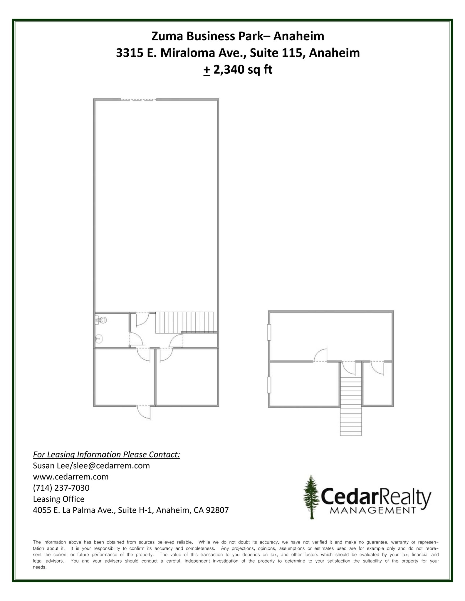 3315 E Miraloma Ave, Anaheim, CA for lease Site Plan- Image 1 of 1