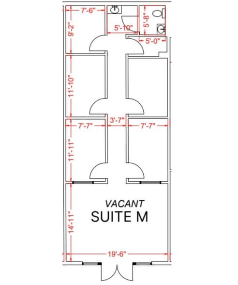 11651-A-H N Main St, Archdale, NC for lease - Floor Plan - Image 2 of 11