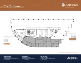 650 Town Center Dr, Costa Mesa, CA à louer Plan d’étage- Image 1 de 1