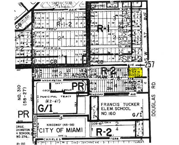 3710 Grand Ave, Miami, FL à vendre - Plan cadastral - Image 2 de 2