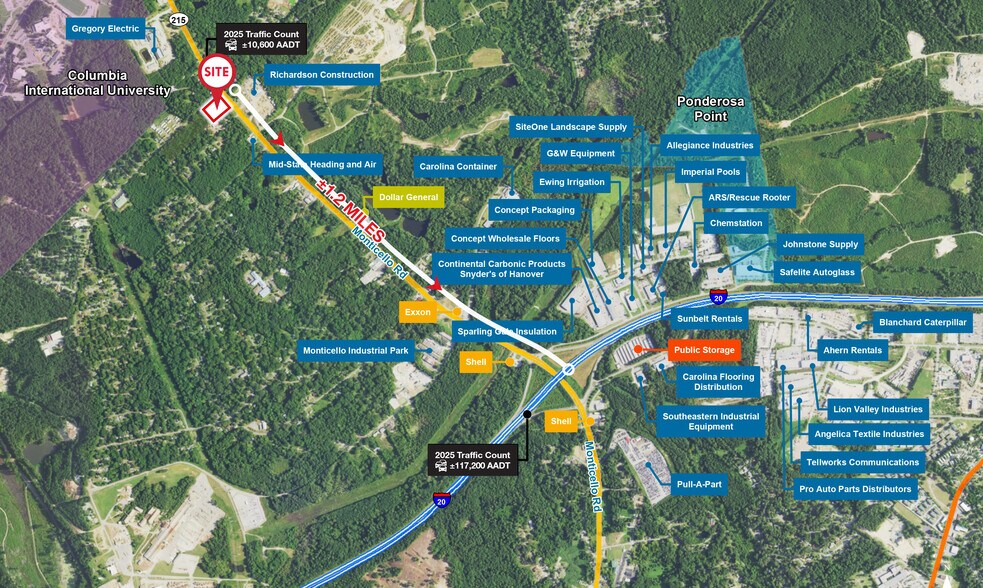 Monticello Rd, Columbia, SC à vendre - Photo du bâtiment - Image 3 de 4