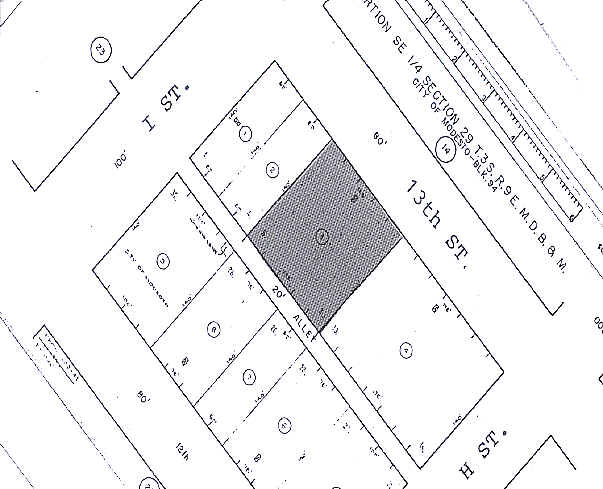 821 13th St, Modesto, CA à louer - Plan cadastral - Image 2 de 10