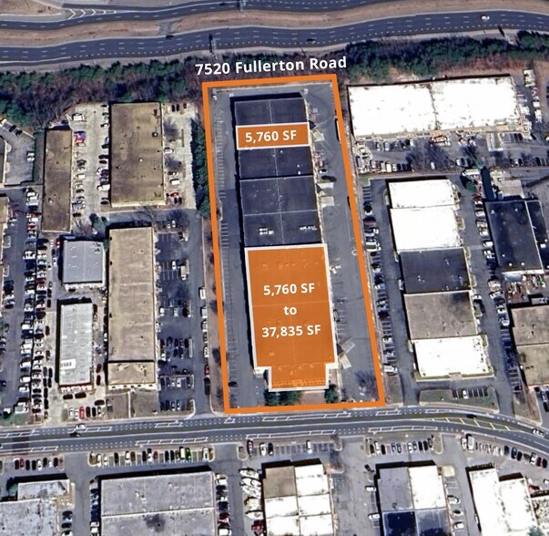 7520-7522 Fullerton Rd, Springfield, VA à louer - Aérien - Image 3 de 4