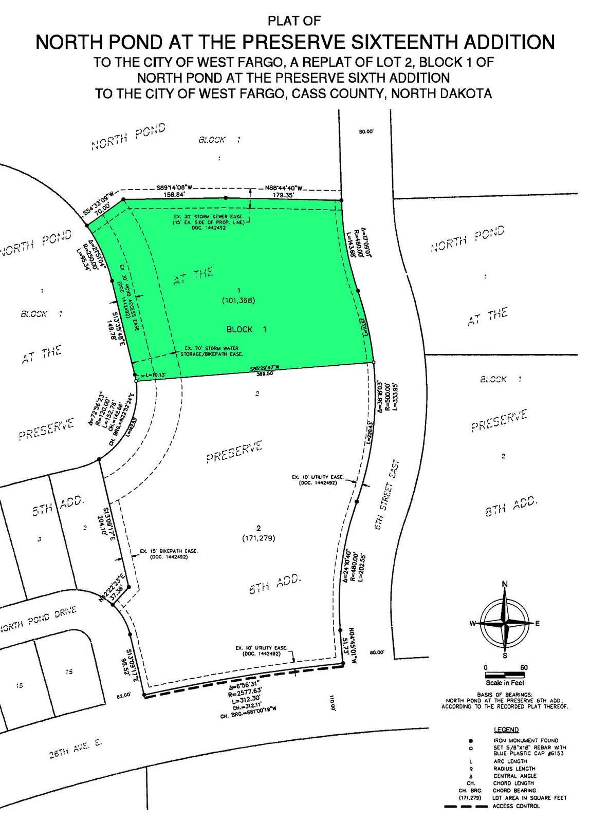 2400 6th E, West Fargo, ND for sale Plat Map- Image 1 of 2