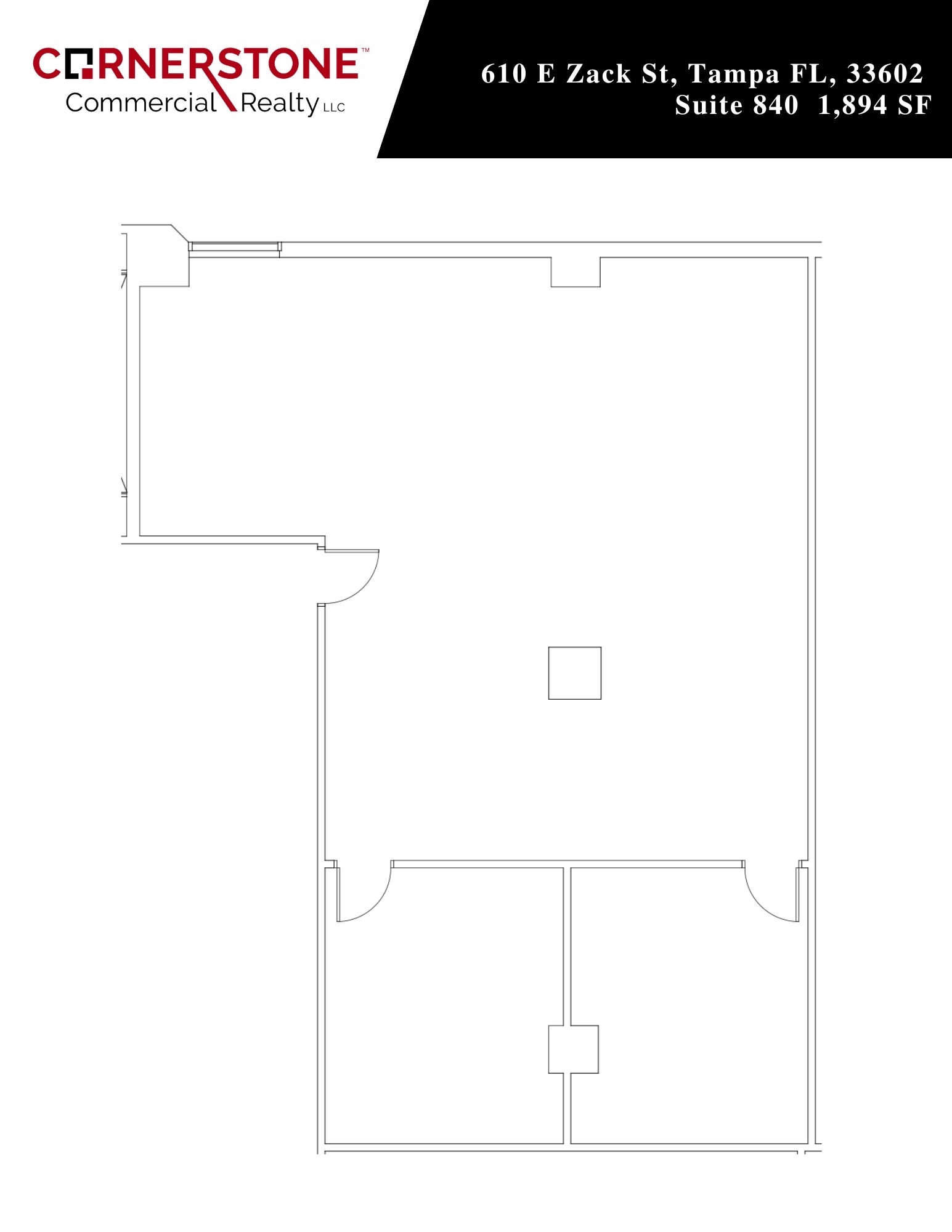 610 E Zack St, Tampa, FL for lease Floor Plan- Image 1 of 1