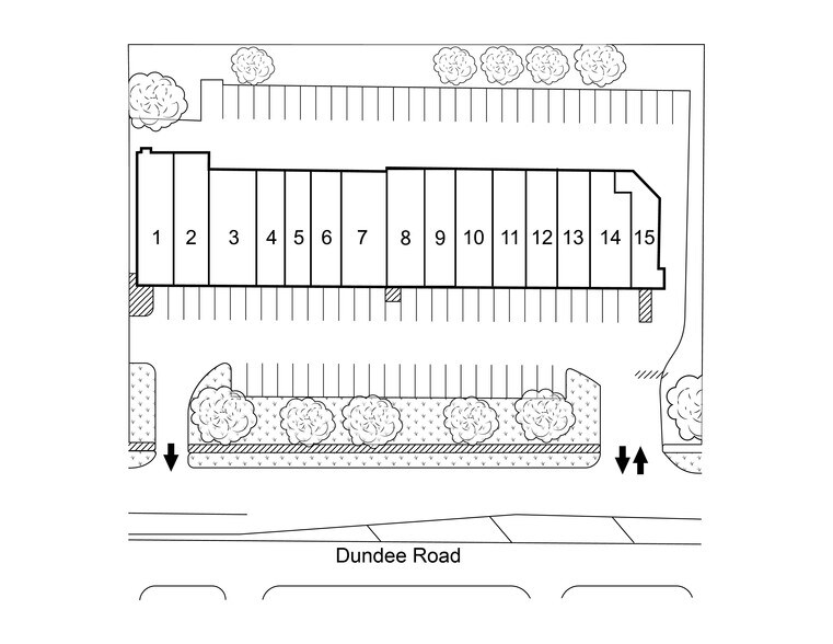 2823-2855 Dundee Rd, Northbrook, IL à vendre - Photo du bâtiment - Image 2 de 4