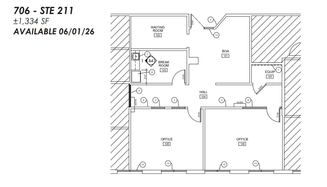 702 E Bell Rd, Phoenix, AZ for lease Floor Plan- Image 1 of 1