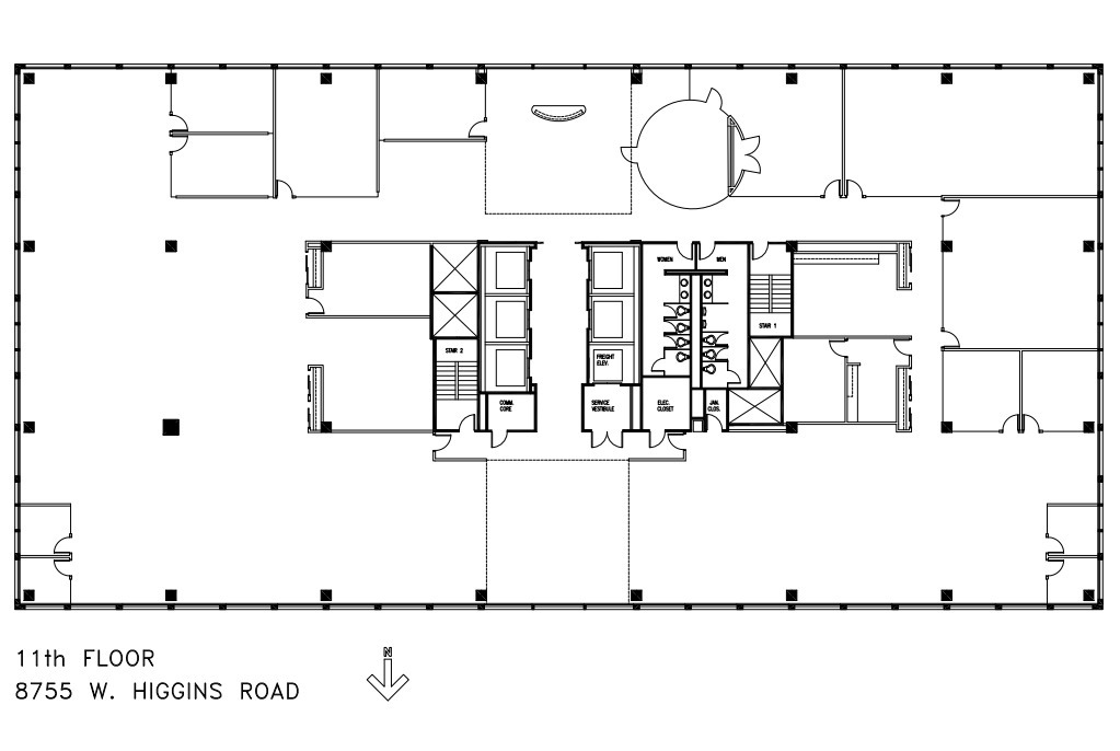 8725 W Higgins Rd, Chicago, IL à louer Plan d  tage- Image 1 de 1