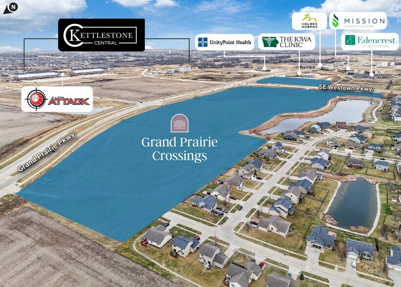 Grand Praire Pky & Westown Pky, Waukee, IA à vendre - Aérien - Image 3 de 7