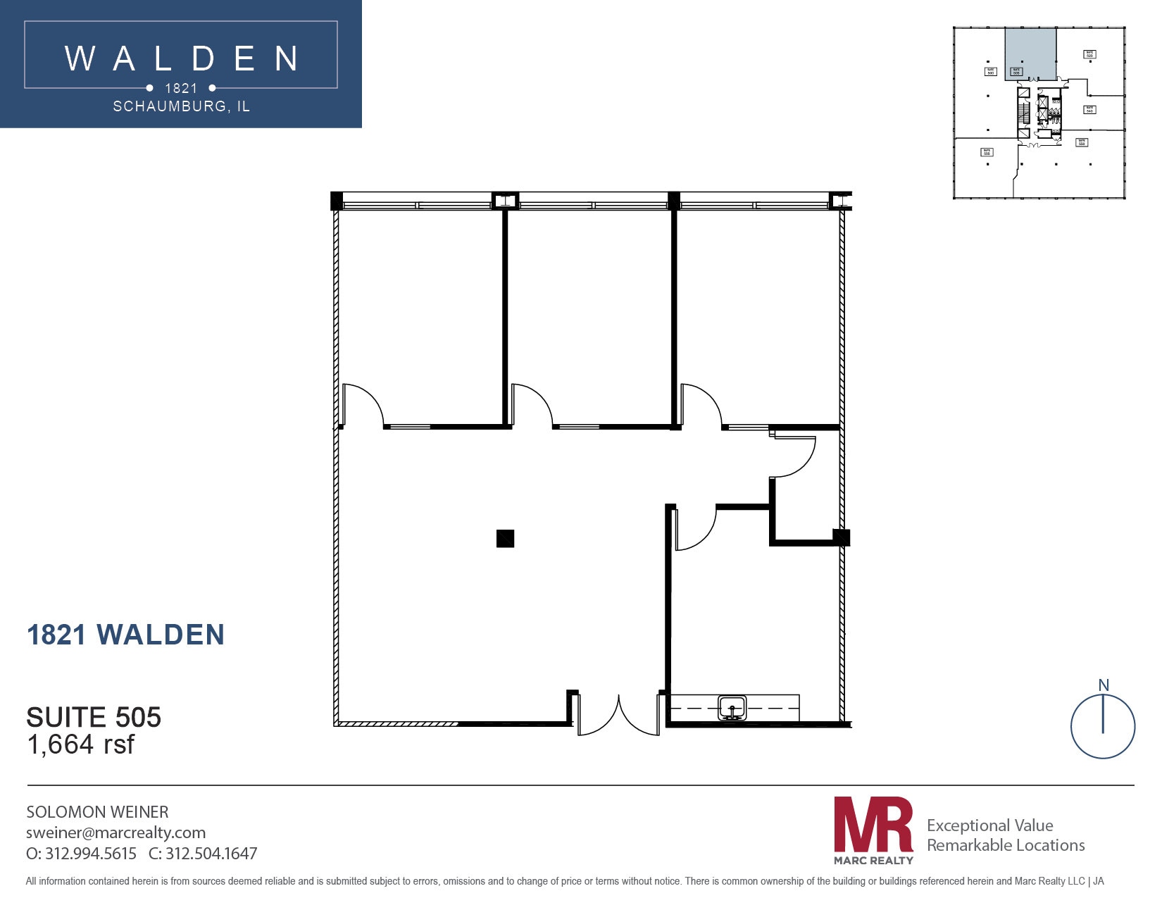 1821 Walden Office Sq, Schaumburg, IL for lease Floor Plan- Image 1 of 1