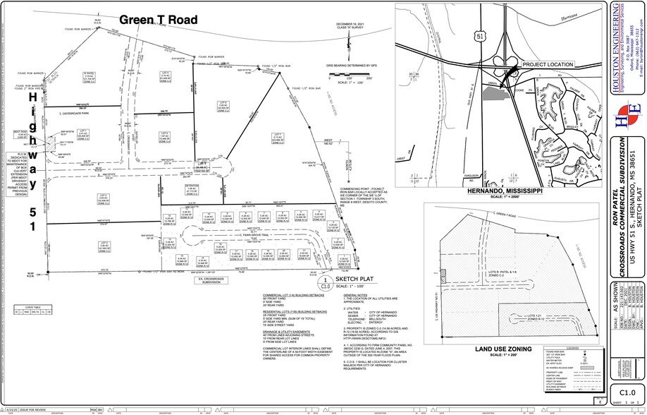230 Highway 51 S, Hernando, MS for sale - Plat Map - Image 1 of 11