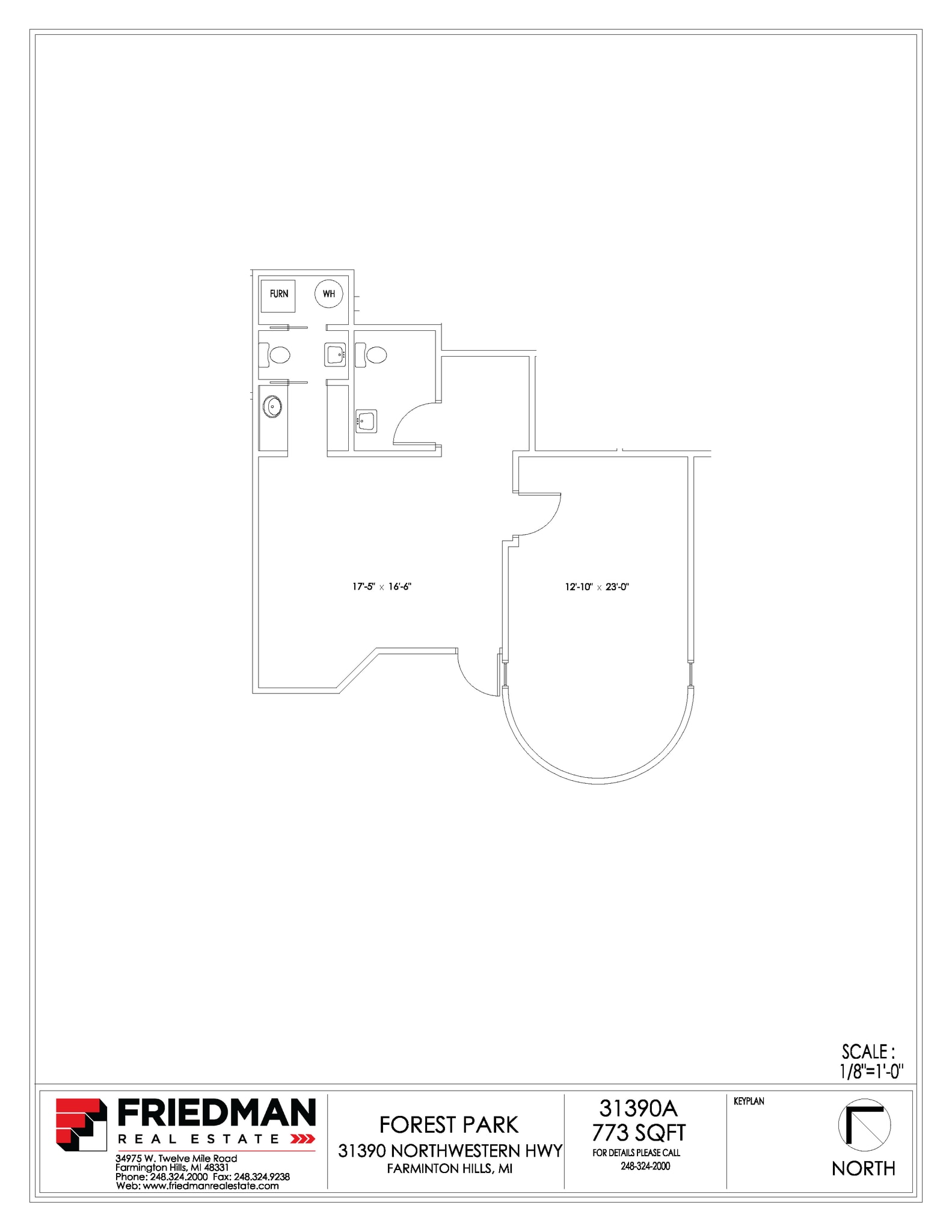 31390-31396 Northwestern Hwy, Farmington Hills, MI for lease Floor Plan- Image 1 of 1