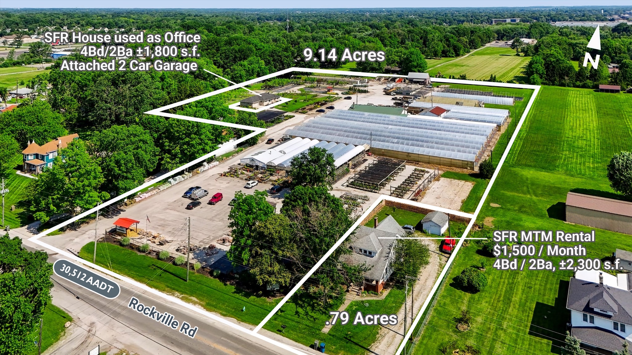 4914 Rockville Rd, Indianapolis, IN for sale Aerial- Image 1 of 31