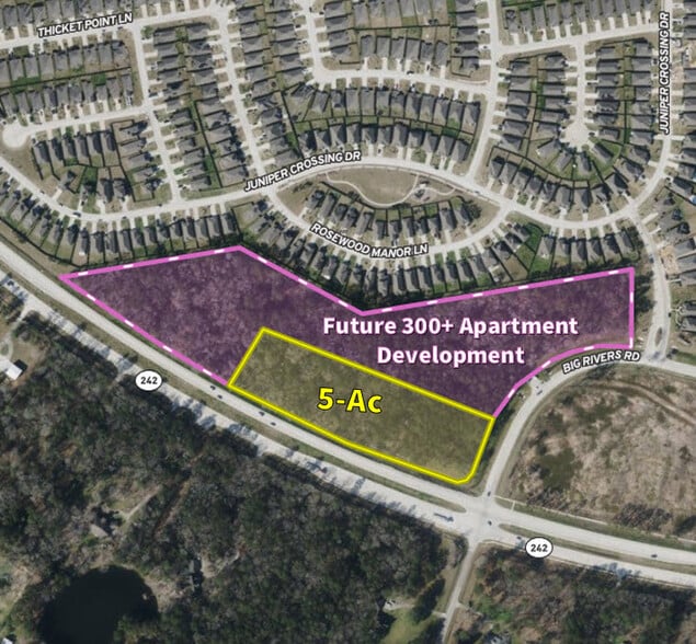 5-Ac NWC Hwy 242 & Big Rivers Dr, New Caney, TX à vendre - Photo du bâtiment - Image 3 de 8