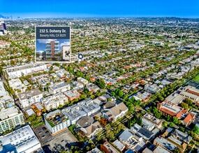232 S Doheny Dr, Beverly Hills, CA - Aérien  Vue de la carte - Image1