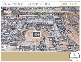 4690 W Post Rd, Las Vegas, NV - Aérien Vue de la carte