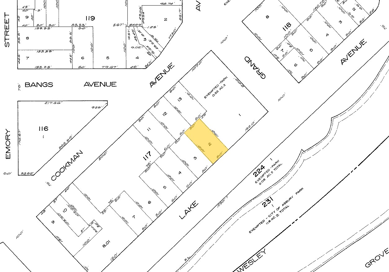 515 Lake Ave, Asbury Park, NJ for sale Plat Map- Image 1 of 2