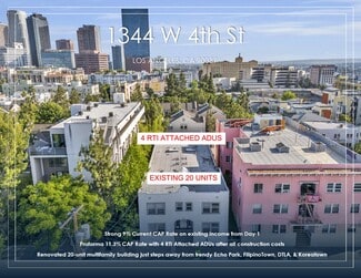 Plus de détails pour 1344 W 4th St, Los Angeles, CA - Multi-résidentiel à vendre