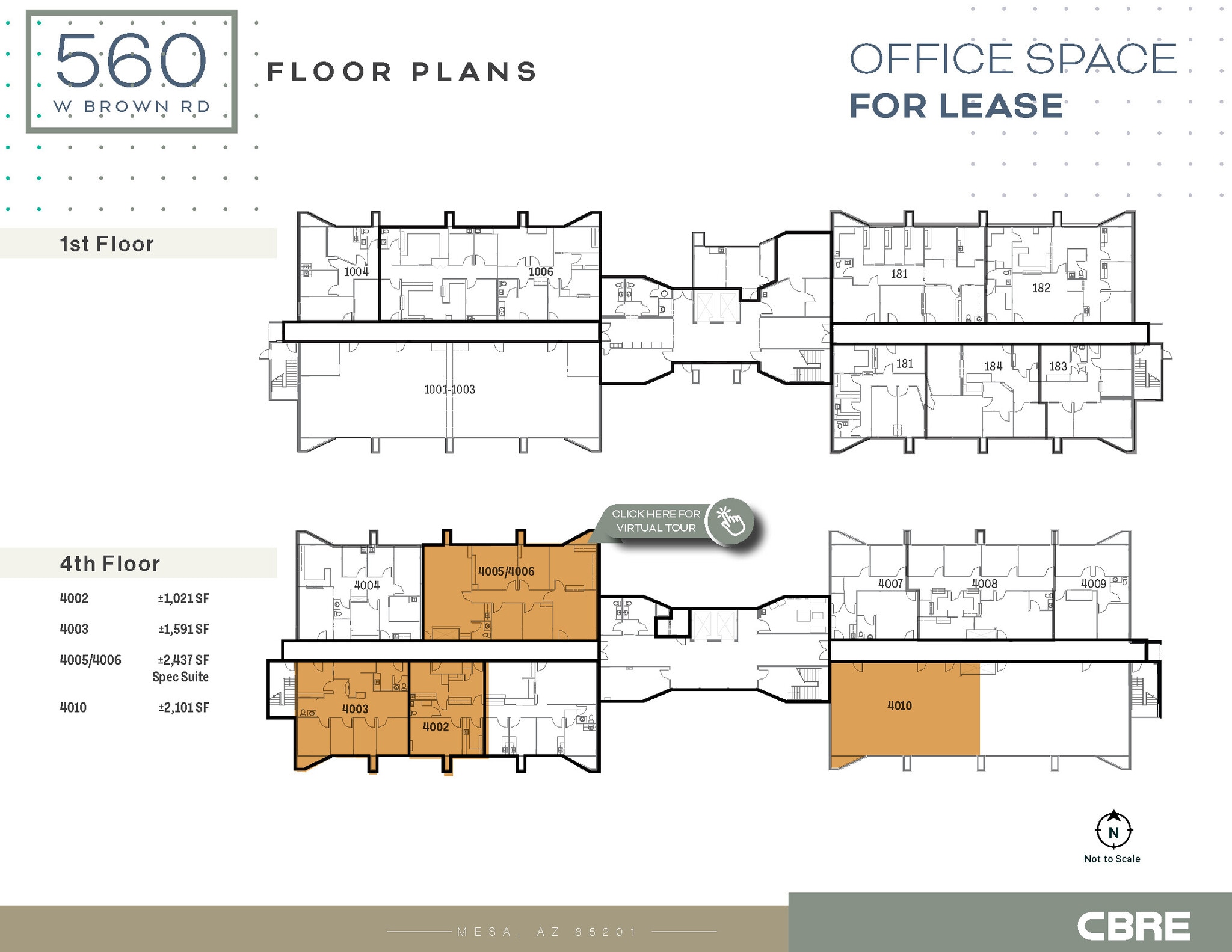560 W Brown Rd, Mesa, AZ à louer Plan d’étage- Image 1 de 1