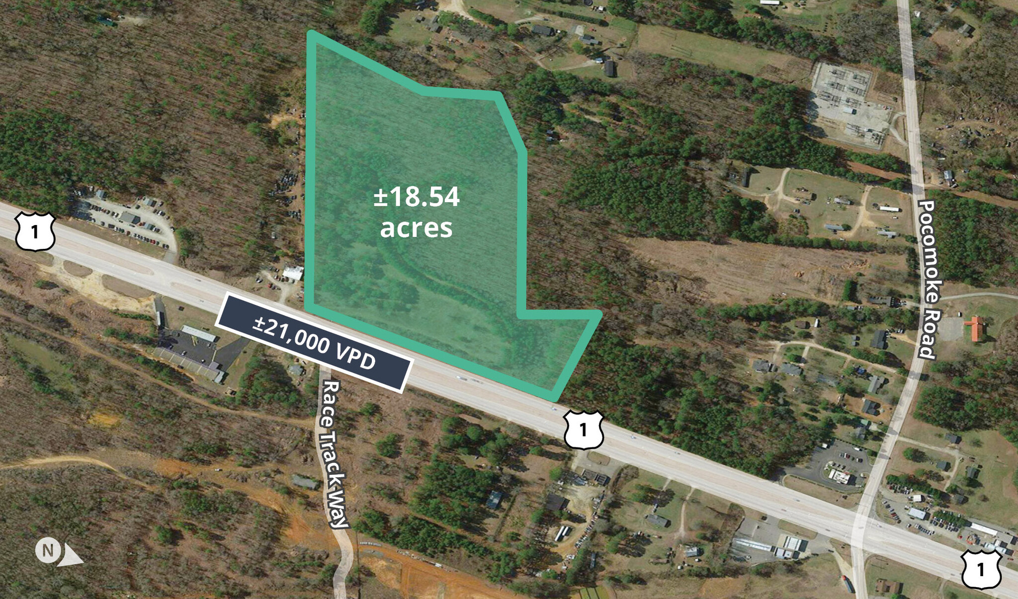 US 1, Franklinton, NC for sale Aerial- Image 1 of 1