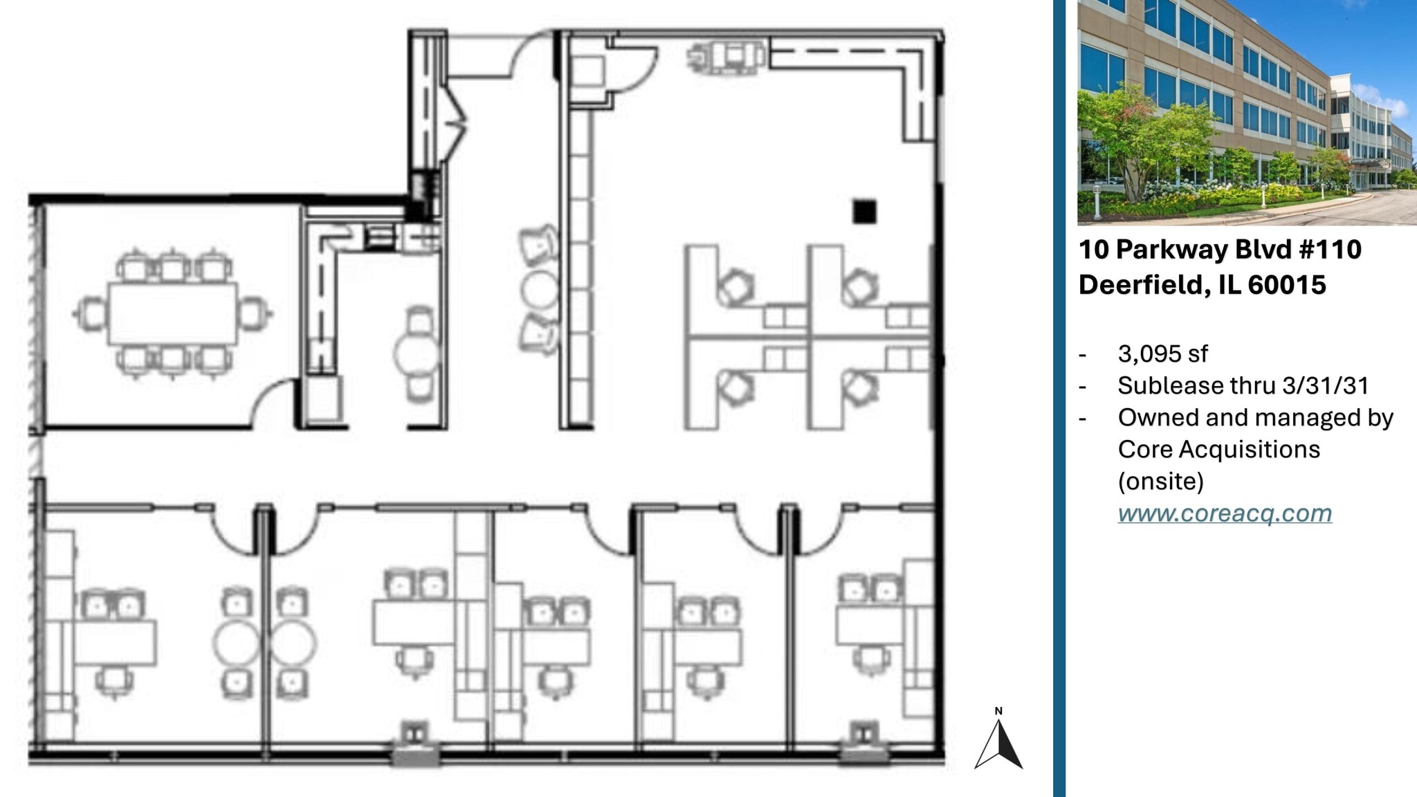 10 Parkway Blvd N, Deerfield, IL for lease Site Plan- Image 1 of 11