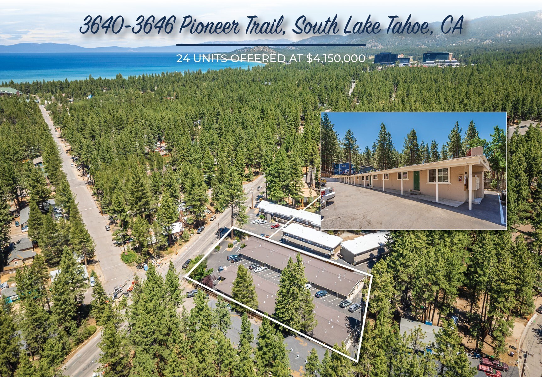 3640-3646 Pioneer Trail, South Lake Tahoe, CA à vendre Photo du bâtiment- Image 1 de 1