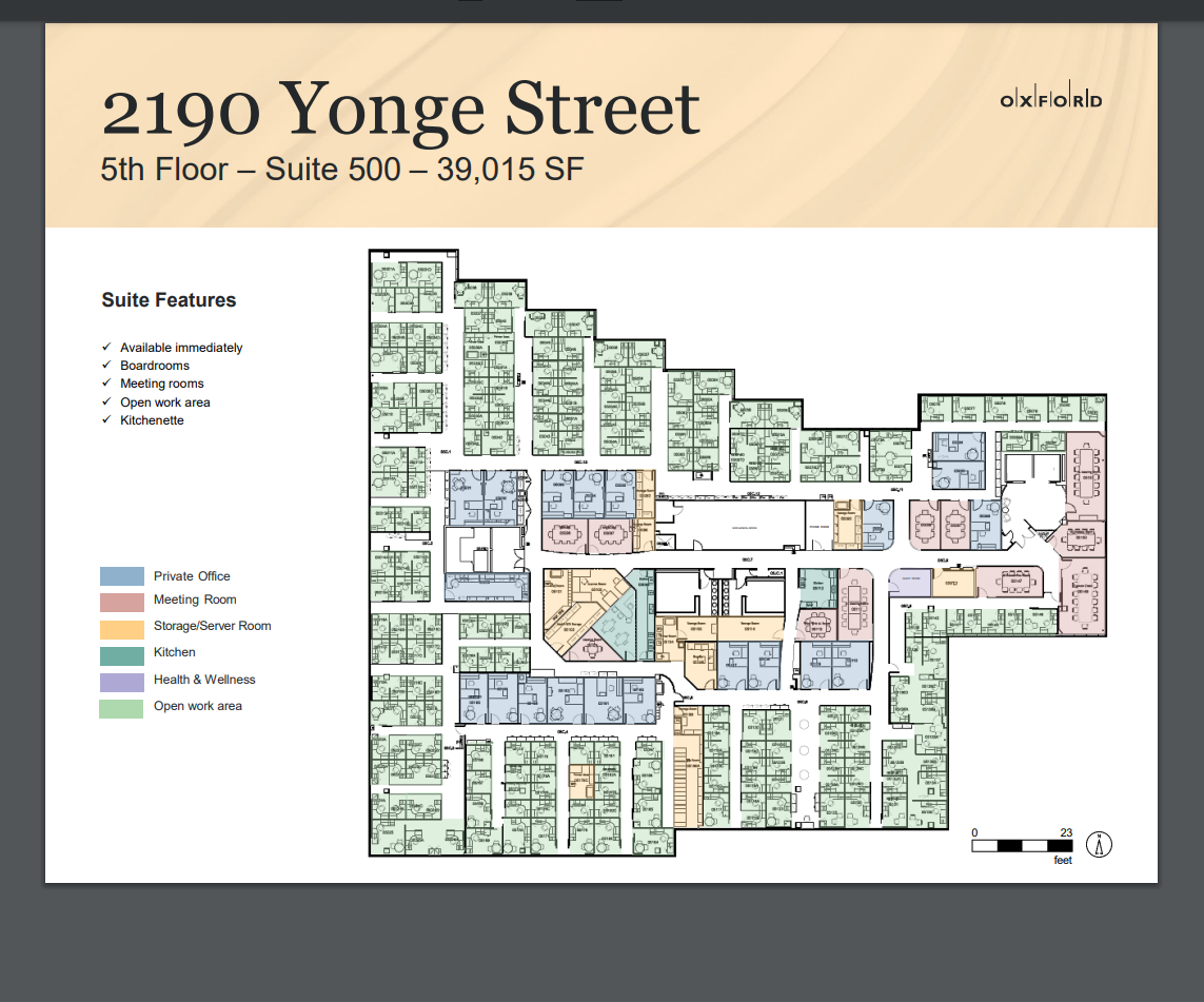 2190 Yonge St, Toronto, ON for lease Floor Plan- Image 1 of 1