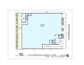 729-731 N La Cienega Blvd, Los Angeles, CA à louer Plan d’étage- Image 1 de 1