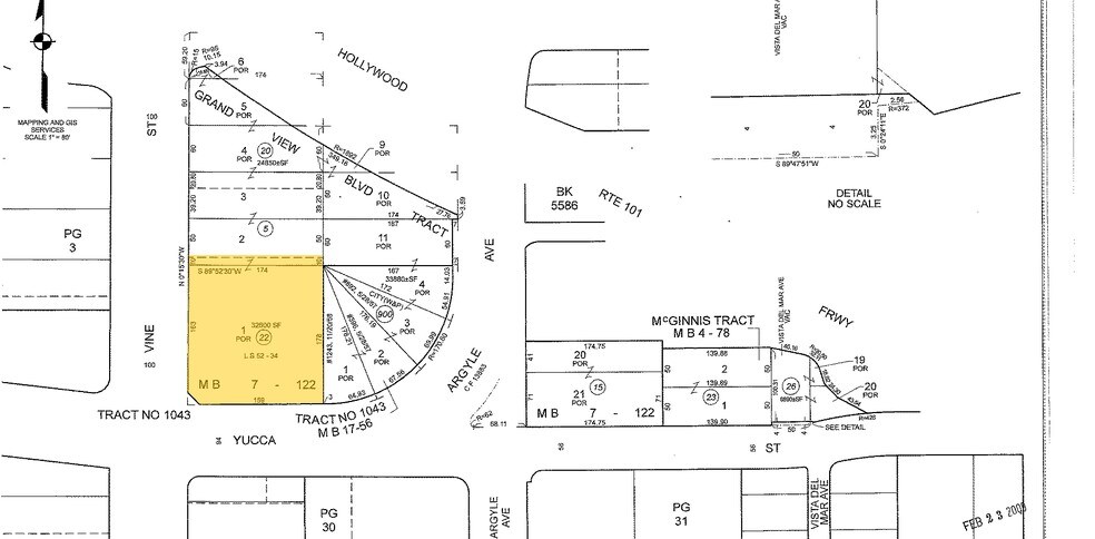1800 N Vine St, Los Angeles, CA à louer - Plan cadastral - Image 2 de 30