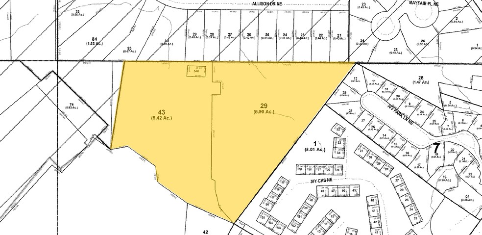 3495 Piedmont Rd NE, Atlanta, GA à louer - Plan cadastral - Image 2 de 26