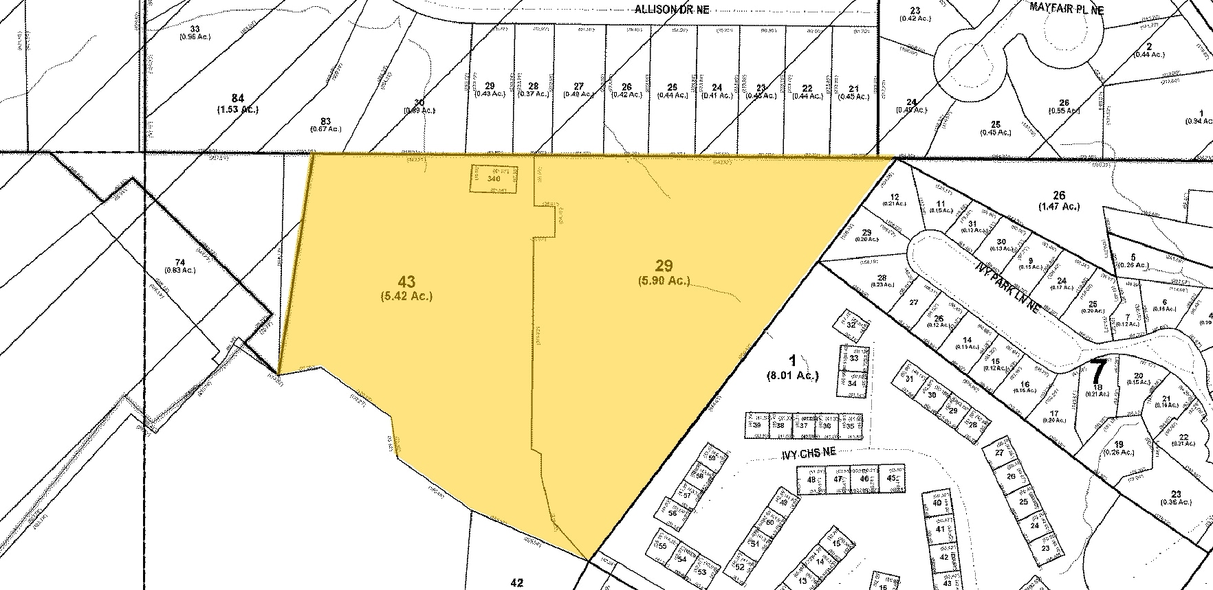 3495 Piedmont Rd NE, Atlanta, GA for lease Plat Map- Image 1 of 27