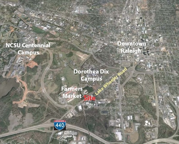 1519 Lake Wheeler Rd, Raleigh, NC for lease - Aerial - Image 2 of 3