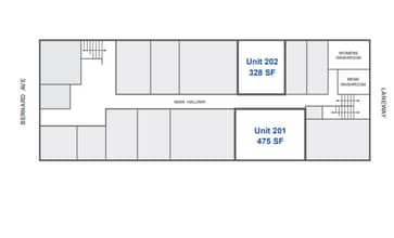 287 Bernard Av, Kelowna, BC for lease Floor Plan- Image 1 of 8