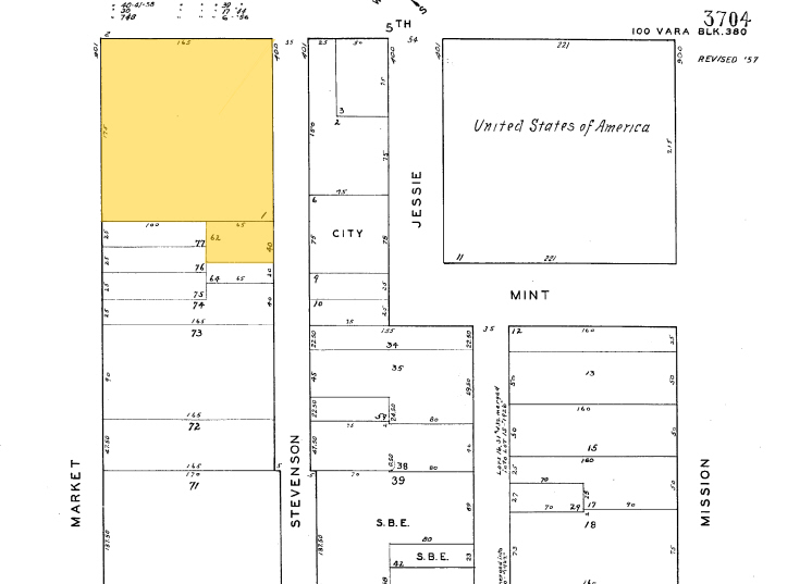 901 Market St, San Francisco, CA for lease - Plat Map - Image 2 of 21