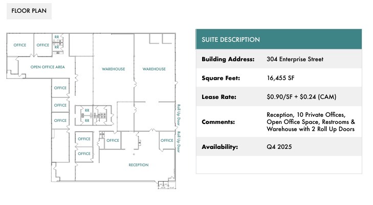 302 Enterprise St, Escondido, CA à louer Plan d  tage- Image 1 de 1