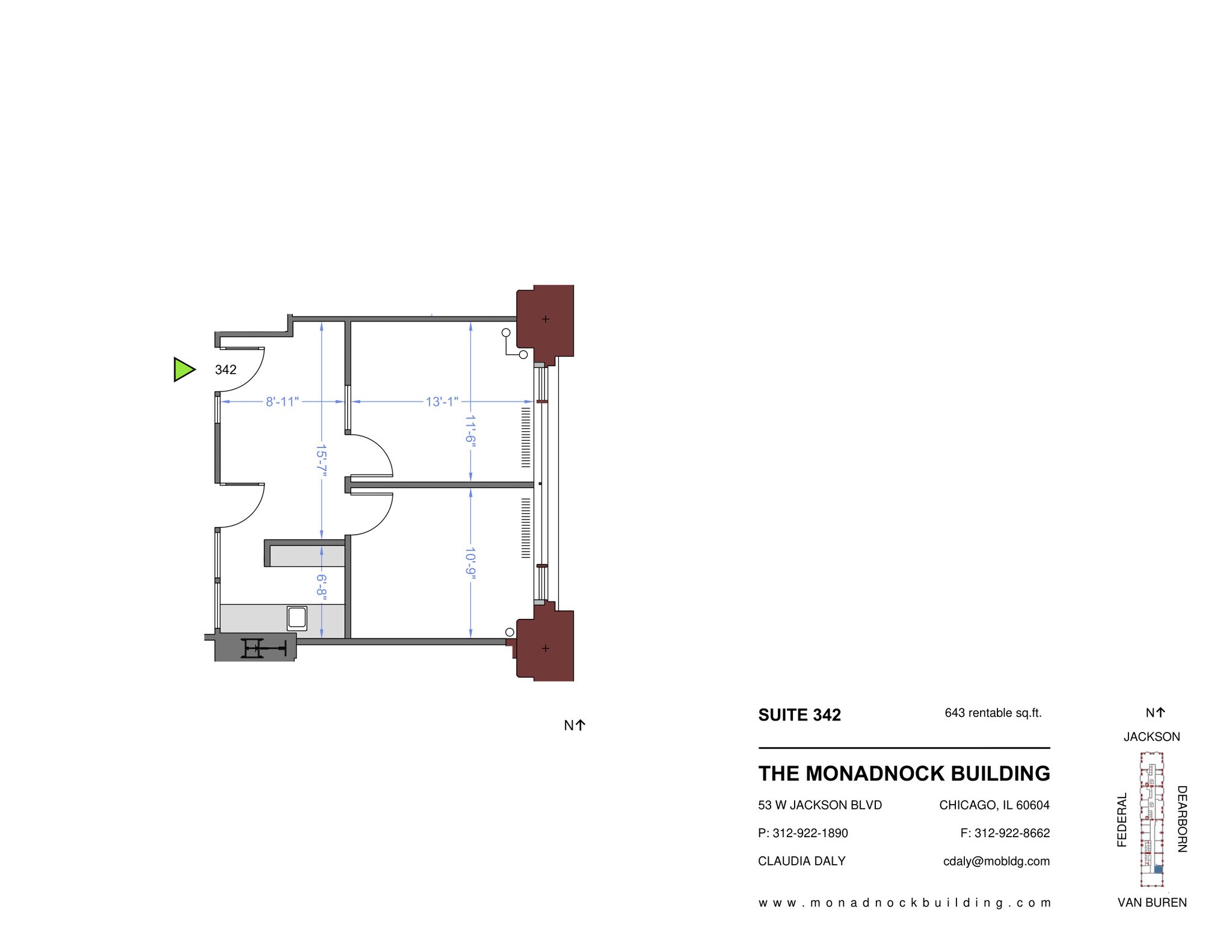 53 W Jackson Blvd, Chicago, IL for lease Floor Plan- Image 1 of 3