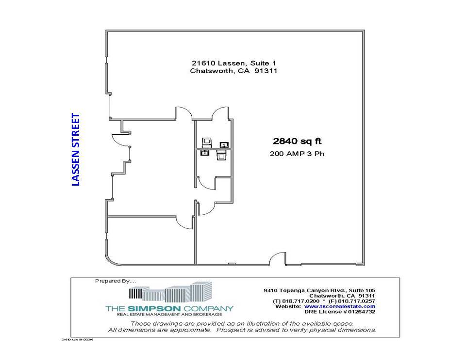 21610 Lassen St, Chatsworth, CA à louer Plan d  tage- Image 1 de 1