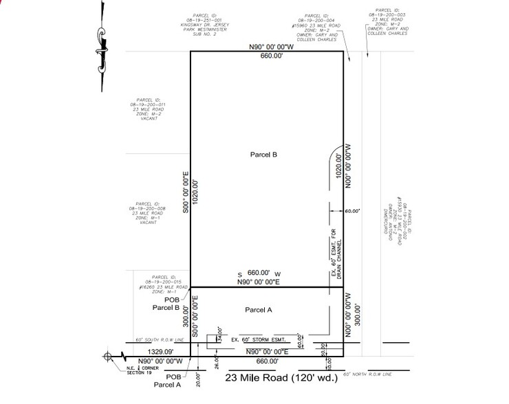 23 Mile Rd, Macomb Township, MI à vendre - Plan de site - Image 2 de 3