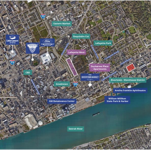 2638-2684 E Jefferson Ave, Detroit, MI à louer - Photo du bâtiment - Image 3 de 4