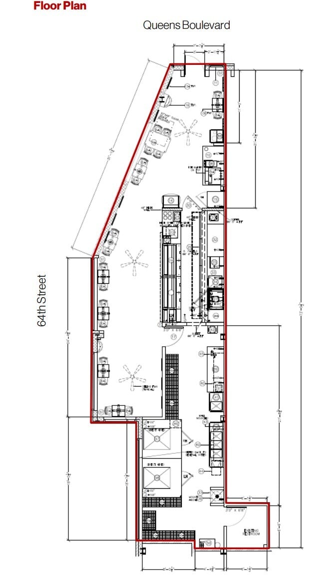 63-14 Queens Blvd, Woodside, NY for lease Floor Plan- Image 1 of 1