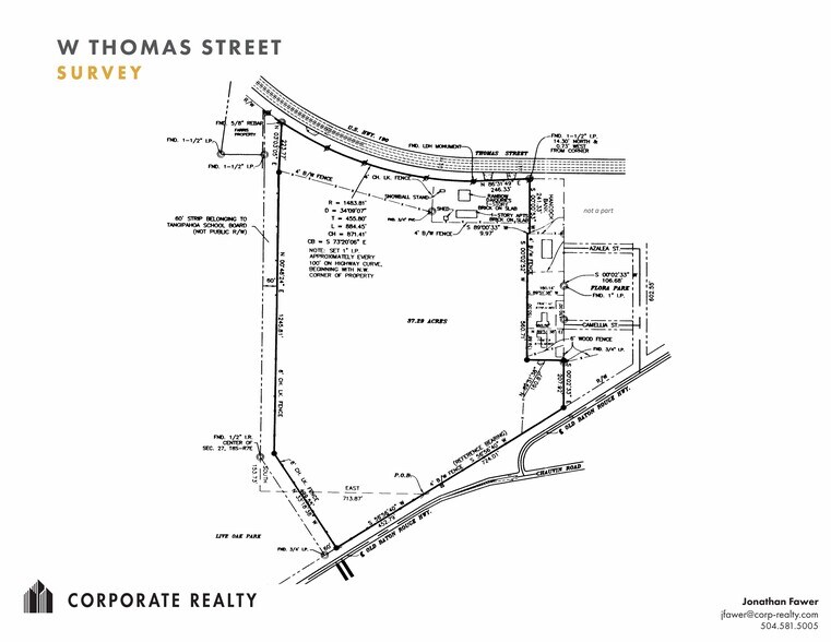 W Thomas & Market St, Hammond, LA for sale - Plat Map - Image 2 of 2