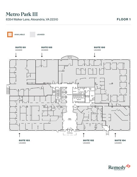 6354 Walker Ln, Alexandria, VA à louer - Plan d’étage - Image 2 de 6