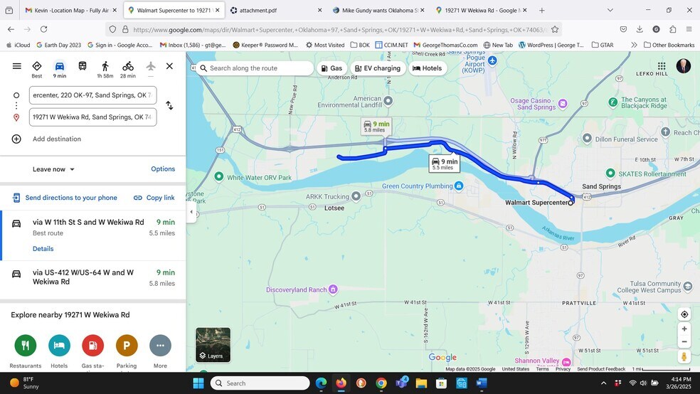 19215 & 19271 W Wekiwa Rd, Sand Springs, OK à vendre - Photo du bâtiment - Image 2 de 12