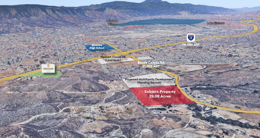 23263 Bundy Canyon Rd, Wildomar, CA for sale - Aerial - Image 3 of 6